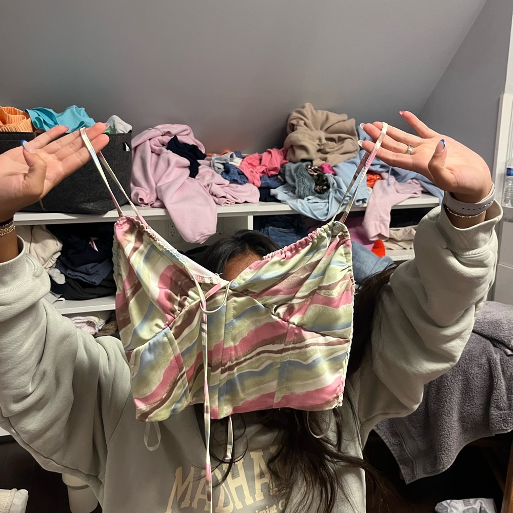 PacSun Striped Crop Top